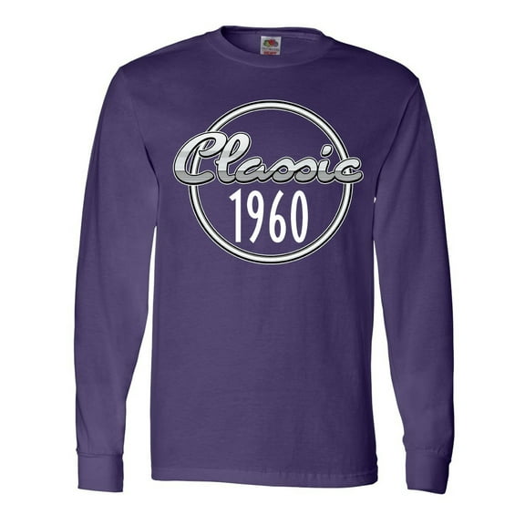 Inktastic Classic 1960 Birth Year Long Sleeve T-Shirt