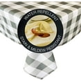 thumbnail image 5 of Newbridge Gray Buffalo Cottage Check Print Fabric Tablecloth, Buffalo Plaid Wrinkle Free, Water and Stain Resistant Heavy Weight Tablecloth, 52” x 70” Oblong/Rectangle, 5 of 7