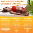 thumbnail image 5 of Vitamin Sea Natural Bronzer Indoor Tanning Bed Lotion w/ Coconut Oil, & Coconut Juice - Streak/Stain-Free Finish, Tattoo Anti-Fade Formula, Great For Sensitive Skin - 13.5oz, 5 of 7