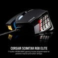 thumbnail image 2 of Scimitar RGB Elite Wired MOBA/MMO Gaming Mouse – 18,000 DPI – 17 Programmable Buttons – iCUE Compatible – PC, Mac, PS5, PS4, Xbox – Black, 2 of 4