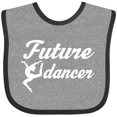 thumbnail image 3 of Inktastic Future Dancer Childs Dancing Girls Baby Bib, 3 of 4