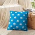 thumbnail image 4 of LALILO Throw Pillow Covers Retro Repeat Blue Color Geometric Retro Cushion Cover 18" x 18", 2 Pack, 4 of 6