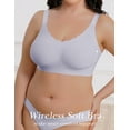 thumbnail image 6 of LWP Womens Seamless No Underwire Wavy Bras Full Coverage Everyday Comfort Smoothing for Women, 6 of 7