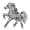 Silvery, variant on 2026 Year of the Horse Brooch,Chinese New Year Crystal Horse Pin,Chinese ZodiacAnimal Good Luck Pin Gift for Women Men