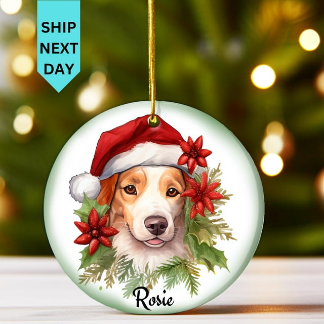 Customizable Dog Christmas Keepsake, Perfect Pet Remembrance Gift, Dog Remembrance Gift, C - As Picture - 3-Pack