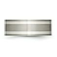 thumbnail image 4 of Titanium SS 8mm Satin Mens Wedding Ring Band Size 11.5, 4 of 6