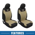 thumbnail image 7 of Unique Bargains 4Pcs Universal Washable Butterfly Car Seat Covers Kit Beige, 7 of 7