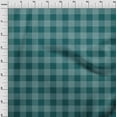 thumbnail image 3 of oneOone Cotton Jersey Dark Teal Green Fabric Gingham Check Diy Clothing Quilting Fabric Print Fabric By Yard 58 Inches Wide, 3 of 4