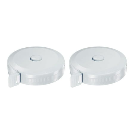 

2pcs Measuring Tape 1.5M/60-inch Round Retractable Tailors Tape Measure Pocket Size for Body Fabric Sewing and Crafts Measurements Sky Blue
