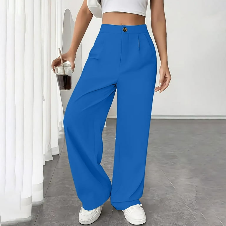BLOCLOALO Dress Pants Baggy Pants Womens Casual Wide Leg Dress