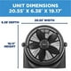 thumbnail image 1 of Ventilador de piso de alta velocidad Commercial Cool 16 pulgadas negro CFF16B, 1 of 2