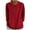 Red, variant on BLTIBY Womens 3/4 Sleeve Shirts Spring Fall Solid Color Round Neck Lapek Top Fashion Comfortable Pullover Blouse Blue XL