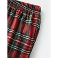 thumbnail image 5 of Rdhnmea Family Christmas Pajamas Matching Sets Plaid Tops and Elastic Waist Pants Loungewear Xmas Jammies Holiday Sleepwear, 5 of 10