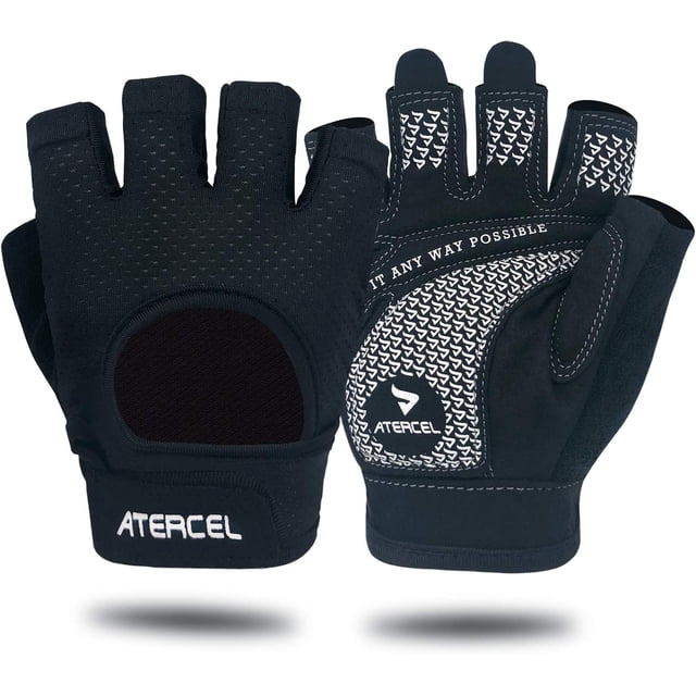 Guantes de levantamiento de pesas ATERCEL Full Palm Protection Black M