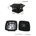 thumbnail image 1 of Solar Post Cap Lights 2 Lighting Modes LED Deck Fence Cap Lights for Wooden Posts Garden Decoration Warm White, 1 of 7