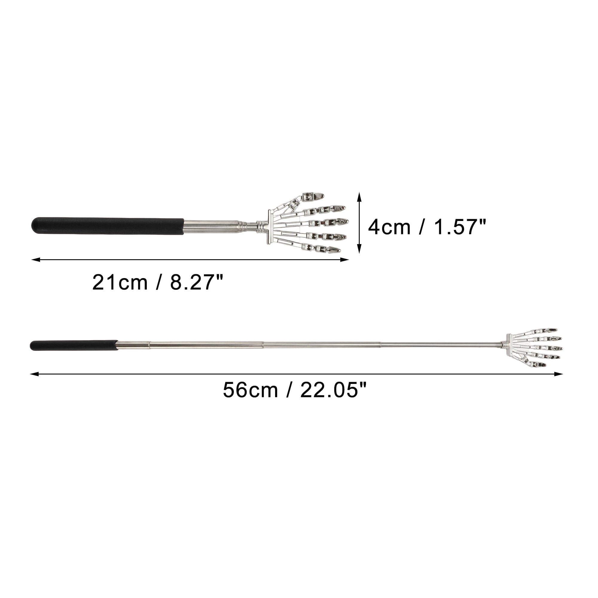 Unique Bargains 1 Pc Portable Back Scratcher for Bathroom Travel and Hotel Use Black