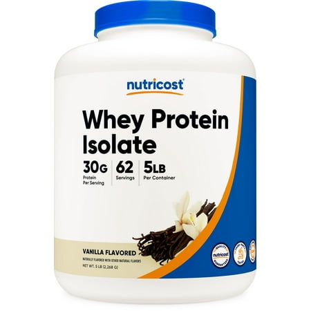 Nutricost Whey Protein Isolate Powder (Vanilla) 5LBS
