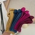 thumbnail image 3 of 1 Pair Ribbed Mid-tube Thick Warm Ladies Socks Winter Simple Casual Solid Color Sports Socks, 3 of 9