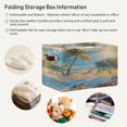 thumbnail image 6 of Fabric Storage Bins,Cube Organizer with Handles,14.2 x 10.2 x 8.3 inch,Outdoor Beach View, 6 of 8