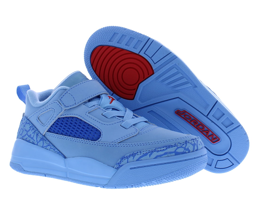 Nike Jordan Spizike Low PS Boys Shoes Size 3, Color: Football Blue/Fountain Blue