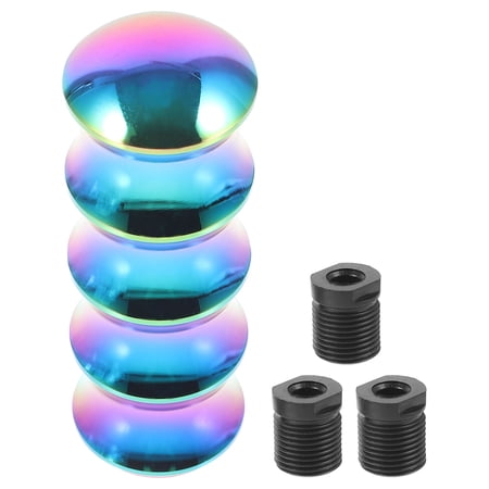 KAKOWELY 1Set Gear Handle in Blue Rainbow Coating for Car Upgrades and Durable Use 4.52X1.38X1.38In