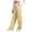Khaki, variant on Women's Lined Sweatpants High Waisted Wide Leg Casual Pants with Pockets for Yoga Workout Comfort