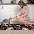 thumbnail image 3 of Pioneer Flower Floral Print Pattern Kitchen Rugs Sets Of 2,Anti Fatigue Kitchen Mat Rugs Non Slip Washable,Decorative Kitchen Floor Mats for Kitchen,Sink,Laundry,17"x30"+17"x47", 3 of 7
