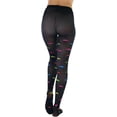 thumbnail image 4 of ToBeInStyle Womens Cute Mustache Print Opaque Fashion Tights - Black - One Size, 4 of 7