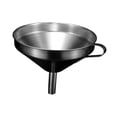 thumbnail image 2 of jifeng Stainless Steel Funnel Kitchen Funnel Practical for Filling Bottles Metal Funnel 15cm, 2 of 9