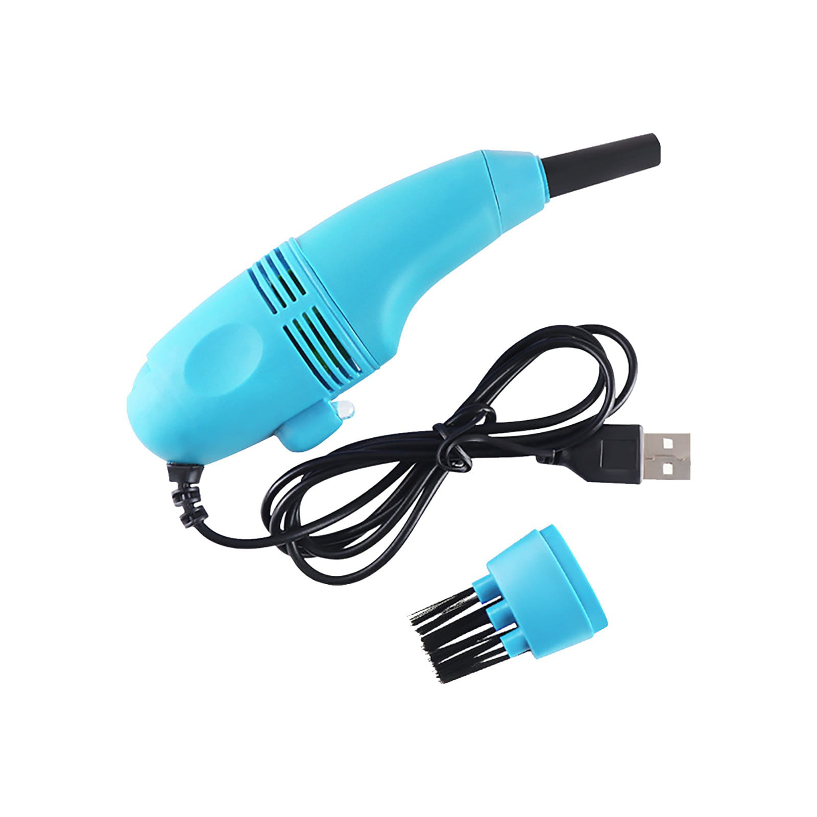 Mini USB Vacuum Cleaner Keyboard Computer Vacuum Cleaner with USB Cord,  Brush and Nozzle Head for Car, Home and Office