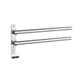 thumbnail image 1 of Swivel Out Towel Racks with Hooks 2-Bars Foldable Arms Bath Towel Hanger Wall Mount Towel, 1 of 8
