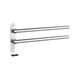thumbnail image 1 of Toalleros giratorios con ganchos Baño con brazos plegables de 2 barras TFixol  Toallero, 1 of 7