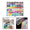 thumbnail image 1 of Juego de pintura de acuarela Gouache portátil en estuche de metal para niños, principiantes Accesorios de pintura ligeros Colores s Lata de 100 colores Soledad pintura de acuarela, 1 of 10