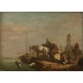 thumbnail image 3 of Anonymous 24x18 Black Modern Framed Museum Art Print Titled - The Wagon, 3 of 5