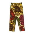 thumbnail image 4 of Junzan Sunflower Women'S Pajama Pants Drawstring Comfy Sleep Bottoms With Pockets, 4 of 9