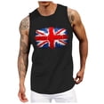 thumbnail image 4 of Linfrsh American Flag Tank Tops for Men 4th of July Shirts Sleeveless Muscle Tank Top Graphic 1776 Patriotic Tank Top Mens Cutoff Shirt Navy,M, 4 of 5