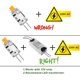 thumbnail image 4 of Bombilla LED G4, amplia aplicación, 2 W (equivalente a halógeno de 20 W), no regulable, resistente a la humedad, blanco cálido 3000 K, ahorro de energía, para luces de techo y pantallas, CA/CC 12 V,, 4 of 5