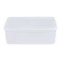 thumbnail image 1 of GOOHOCHY Contenedor de plástico transparente rectangular de una sola capa de 1,4 l para alimentos secos con tapa para el hogar, la cocina y la barra., 1 of 8