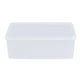 thumbnail image 1 of GOOHOCHY Contenedor de plástico transparente rectangular de una sola capa de 1,4 l para alimentos secos con tapa para el hogar, la cocina y la barra., 1 of 8