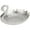 Silver, variant on Swan Shaped Fruit Plate Metal Candy Dish Snack Tray Dried Fruit Plate Serving Plate Crafts Ornaments Home Decor