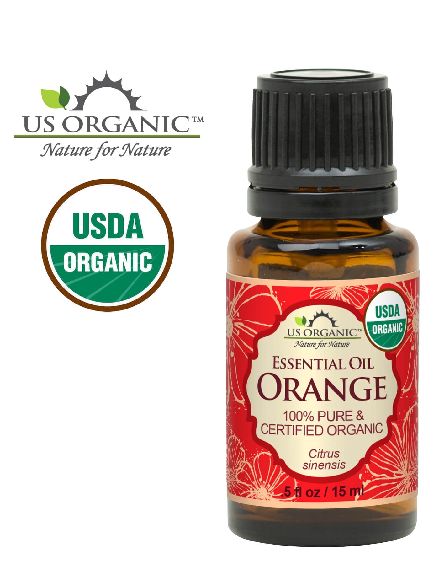 US Organic Sweet Orange Essential Oil, 100% Pure Certified USDA Organic