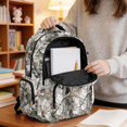 thumbnail image 6 of Whosucclay Tree & Leaf Camouflage Pattern 17 Inch School Bookbag, Students Backpack for Boys Girls, Lightweight Large Capacity Daypack for Elementary School College, 6 of 8