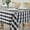 Black and White, variant on Checkered Square Tablecloth Stain Resistant Waterproof and Wrinkle Resistant Washable Heavy Weight Soft Table Cloth Gingham for Dining Room and Outdoor Use, 52 x 52 Inch Black and White