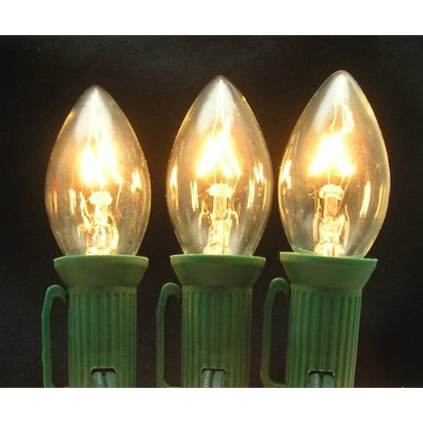 7 Watt C7 Transparent Outdoor Twinkle or Blinking Replacement Christmas