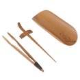 thumbnail image 2 of Bamboo Tea Set, Hand-Made Carving Tea Accessories Tea Scoop, Natural Bamboo Tea Set Tearoom Set For Home Office Tea Accessory Plum Flower Pattern, 2 of 8