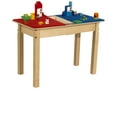 thumbnail image 2 of Time-2-Play TPRET20-PRB Rectangle Play Table with Trough & 20 in. Legs & Duplo Compatible Grid, Red & Blue, 2 of 5