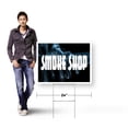 thumbnail image 4 of Smoke Shop Yard Sign 10 Pack of 18 Inch x 24 Inch Double Sided Weatherproof Heavy-Duty Plastic with Stake | Tobacco Products, CBD Sales, Professional Display | Made in USA, 4 of 7