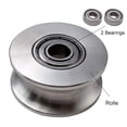 thumbnail image 3 of Detachable Pulley Wheel, 360 Degree Rotation Heavy Duty Stainless Steel for Wire Rope Traction, Indoor Outdoor Use, Super-Silent Operation with Duplex Bearing, 500kg Load Limit, 3 of 5