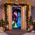 thumbnail image 2 of Festive Christmas Door Cover Decoration - Durable Door Hanging Tapestry, Vibrant Holiday Prints for Home Entrance, Party Decor & Christmas Celebrations, Easy To Hang Door, 70.8*35.4in, E, 2 of 9