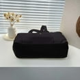 thumbnail image 4 of Ediodpoh Capacity Tote Canvas Bag High Appearance Versatile For Commuting Student Set Book Shoulder Cloth Bag For School Black, 4 of 9